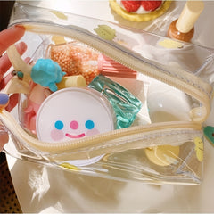 Cartoon Bear Dog PVC Travel Cosmetic Bag Waterproof Makeup Storage