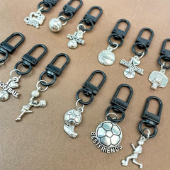 Vintage Sports Ball Keychains 3pcs Set Ideal Gift