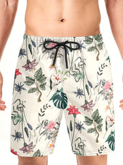 Tropical Quick Dry Mens Swim Trunks for Beach Pool
