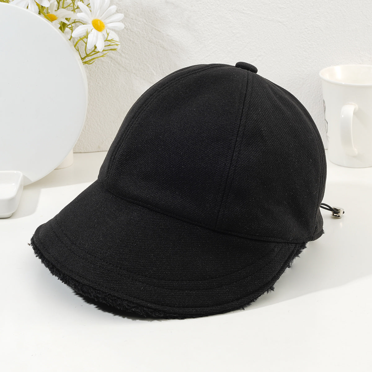 Lamb Wool Fisherman Hat Fleece Warm Unisex Baseball Cap Autumn