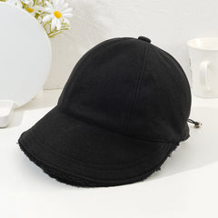 Lamb Wool Fisherman Hat Fleece Warm Unisex Baseball Cap Autumn