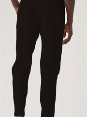 Men's Drawstring Tapered Trousers Solid Pants