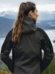 Women's Fleece Hooded Jacket for Hiking and Mountaineering