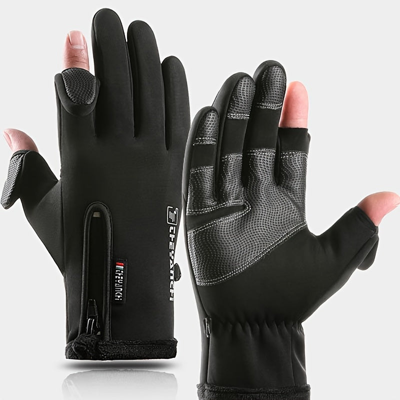 Winter Cycling Gloves Touch Screen Warm Gloves for Men Women