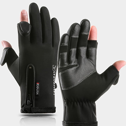 Winter Cycling Gloves Touch Screen Warm Gloves for Men Women