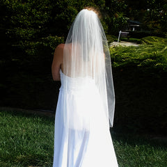 Bridal Veil with Floral Embellishments Soft Flowing Wedding Veil