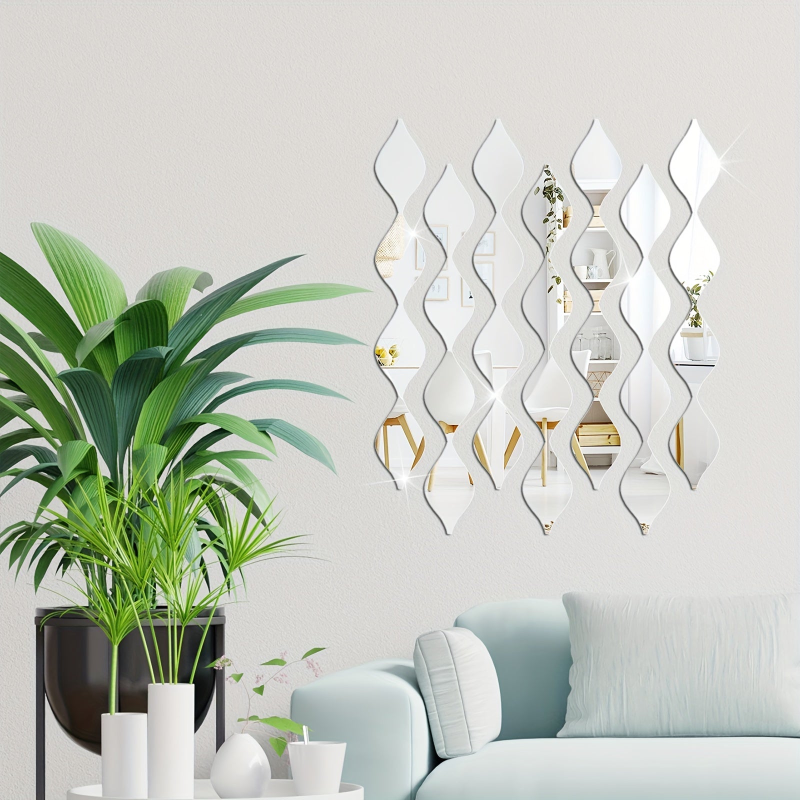 Water Drop Mirror Stickers Acrylic Mirror Wall Stickers DIY Wall Decals Art