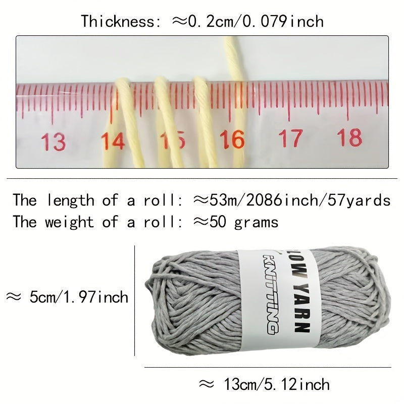 2pcs Glow In Dark Yarn Polyester Luminous Soft Perfect DIY Knitting Crocheting