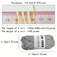 2pcs Glow In Dark Yarn Polyester Luminous Soft Perfect DIY Knitting Crocheting
