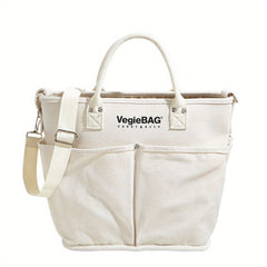 Canvas Tote Bag Durable Lightweight Shoulder Bag Large Capacity