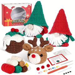 Crochet Yarn Kit with English Manual for Adults