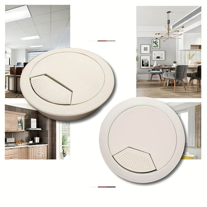 4pcs Table Cable Organizer Desk Cable Grommet Wire Hole Cover Line Outlet Port