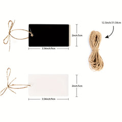 8pcs Basket Tags Label Holders Jute String Acrylic Hanging Tags Labels