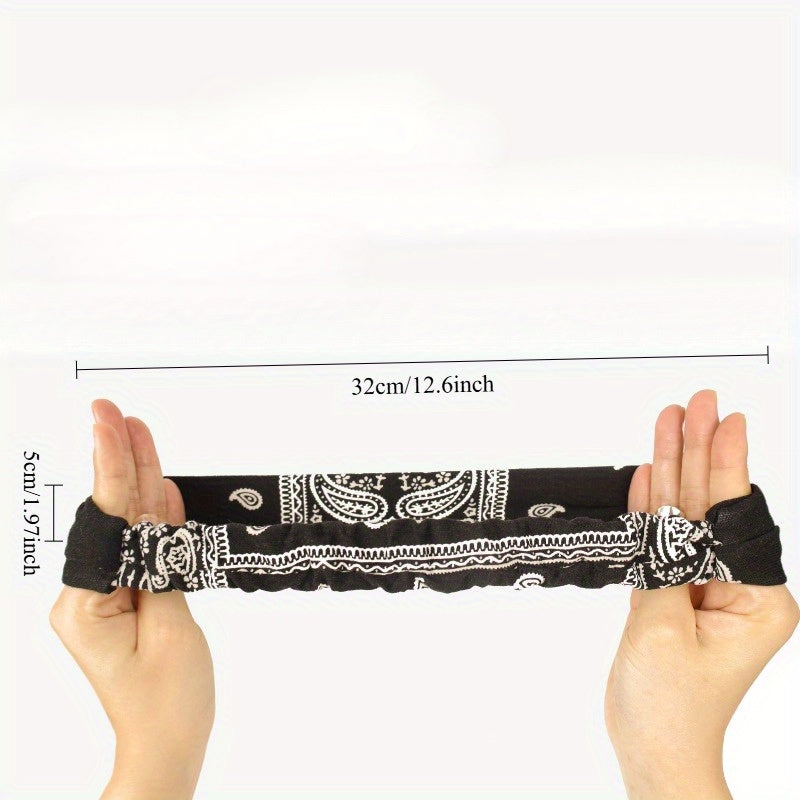 Vintage Waistband Headband Wide Brim Yoga Headband for Men & Women