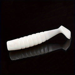 20pcs Paddle Tail Soft Lure Swimbait Fishing Accessories