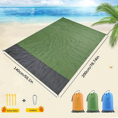 Waterproof Beach Mat 140 200 210T Polyester Sandproof Easy To Clean