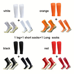 3 Pairs Soccer Grip Socks Football Socks Set for Competition & Training