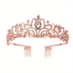 Baroque Crystal Bridal Tiara Crown Rhinestone Hair Accessories