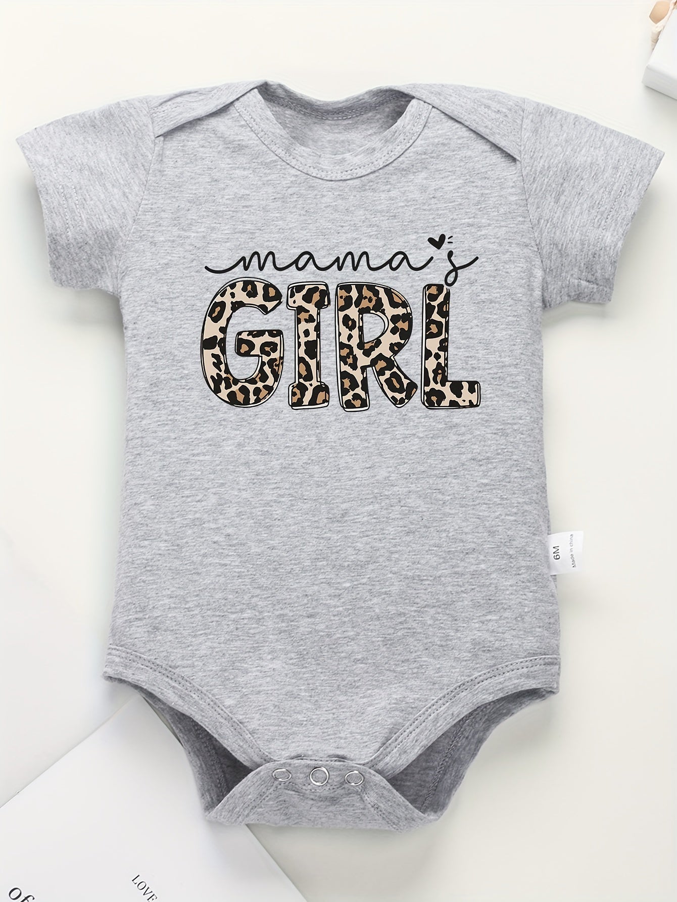 Baby Girls Mama's Girl Short Sleeve Onesie for Summer