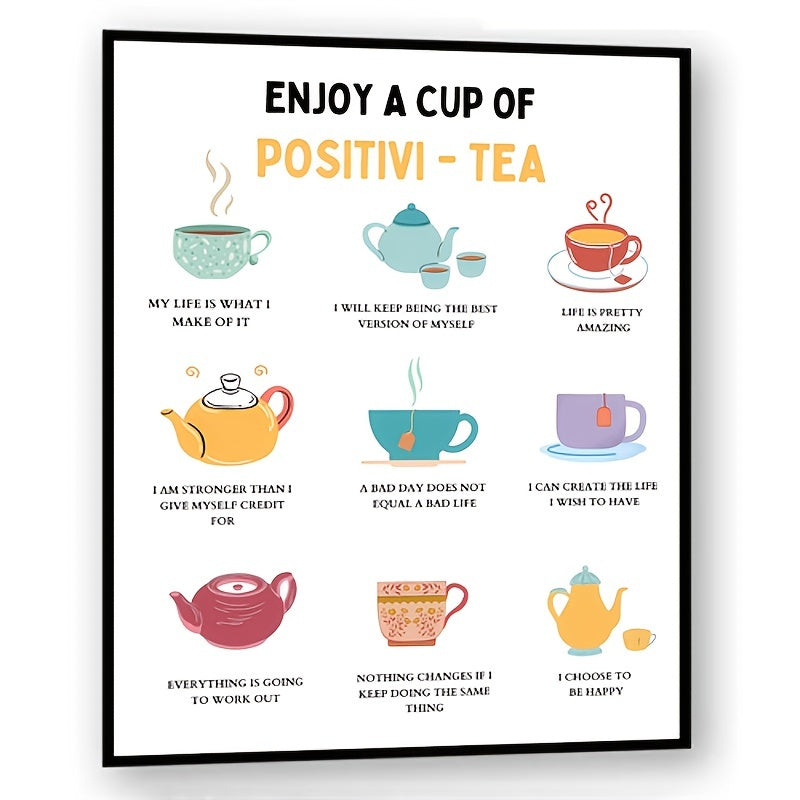 Cup of Positivity Teen Mental Health Print Therapy Office Decor