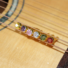 Crystal Inlaid Guitar String Nail Set for Enhanced Sound and Aesthetics
