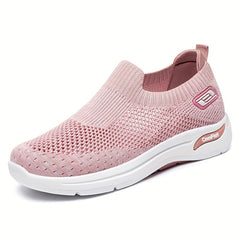 Women's Mesh Slip-On Sneakers Lightweight Tennis Shoes
