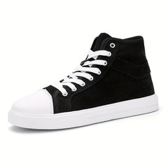 Women's Mid Top Canvas Shoes Casual Lace Up Outdoor Shoes