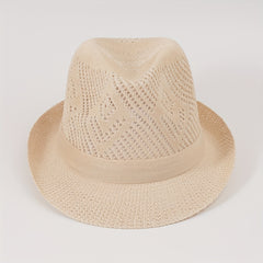 Men's Large Brim Straw Sun Hat Middle Aged Elderly