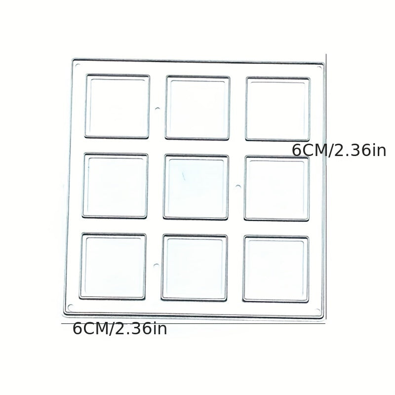 Metal Cutting Die Window Frame DIY Scrapbook Embossing Decorative Die