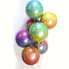 5pcs Gradient Foil Balloons Wedding Birthday Christmas Decor