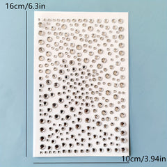 1pc Round Dot Rhinestone Stickers Transparent Crystal Gemstone Self Adhesive