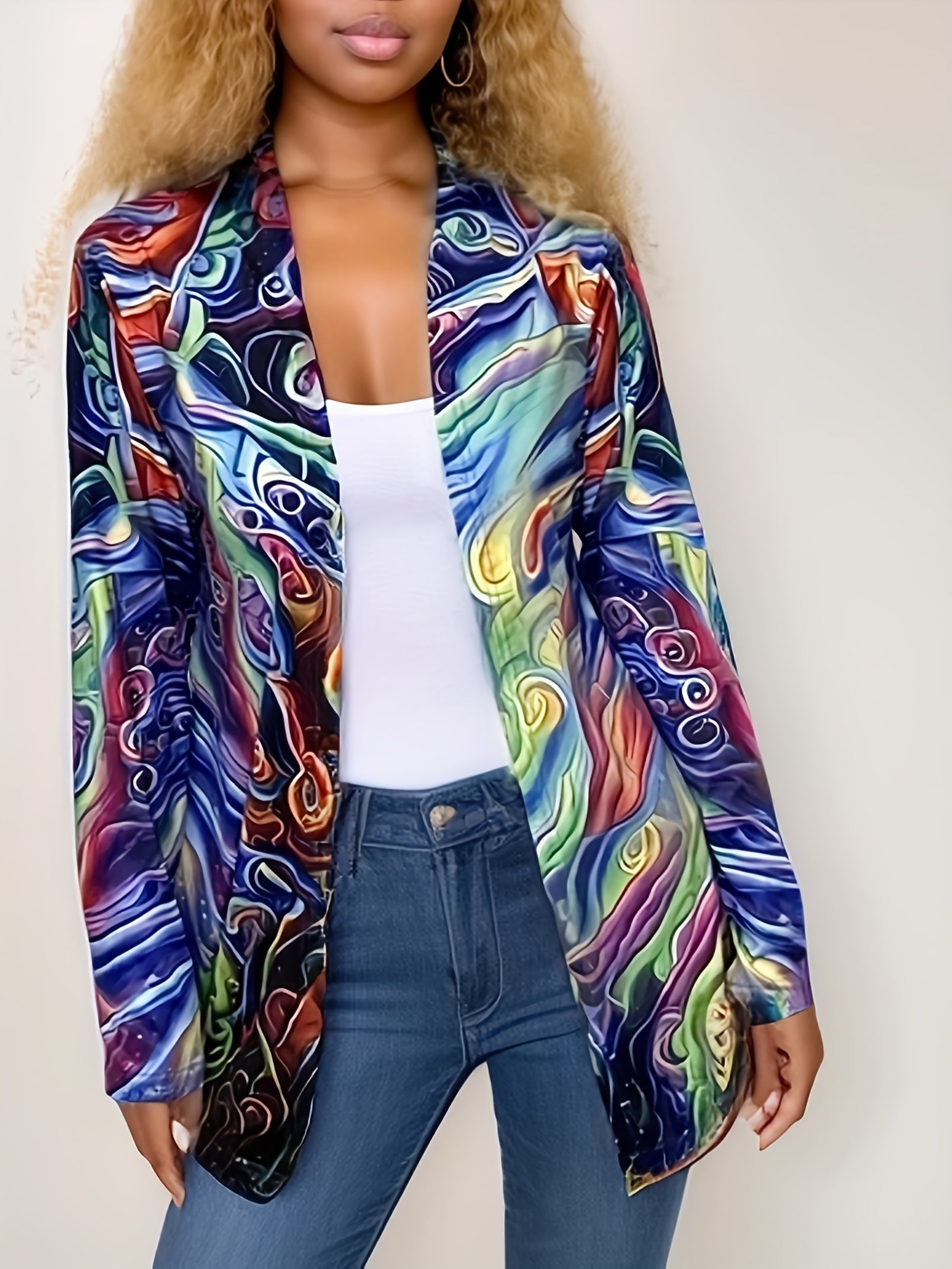 Animal Print Long Sleeve Cardigan