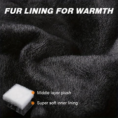 Winter Thickened Waterproof Velvet Gloves for Outdoor Activities