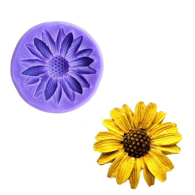 Resin Sunflower & Chrysanthemum Silicone Cake Baking Molds