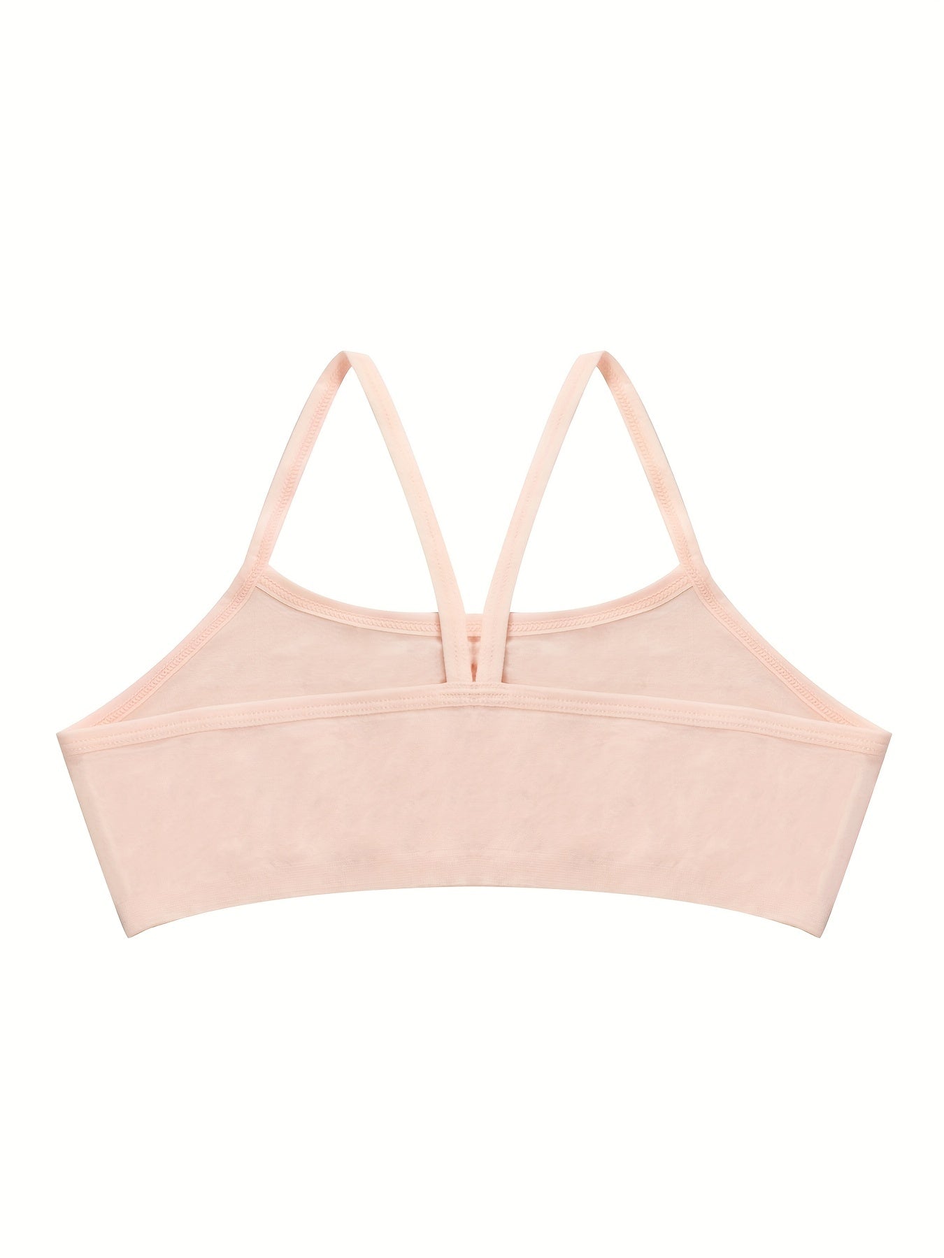 4pcs Girls Training Bras Stretchy Sports Bralette Sleeveless Crop Tank Tops