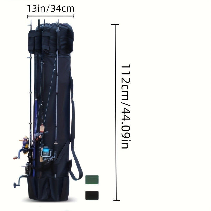 Portable Fishing Rod Bag Oxford Storage for Poles