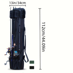 Portable Fishing Rod Bag Oxford Storage for Poles
