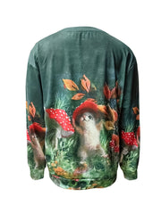 Animal Print Crew Neck Sweatshirt Women's Casual Long Sleeve Top