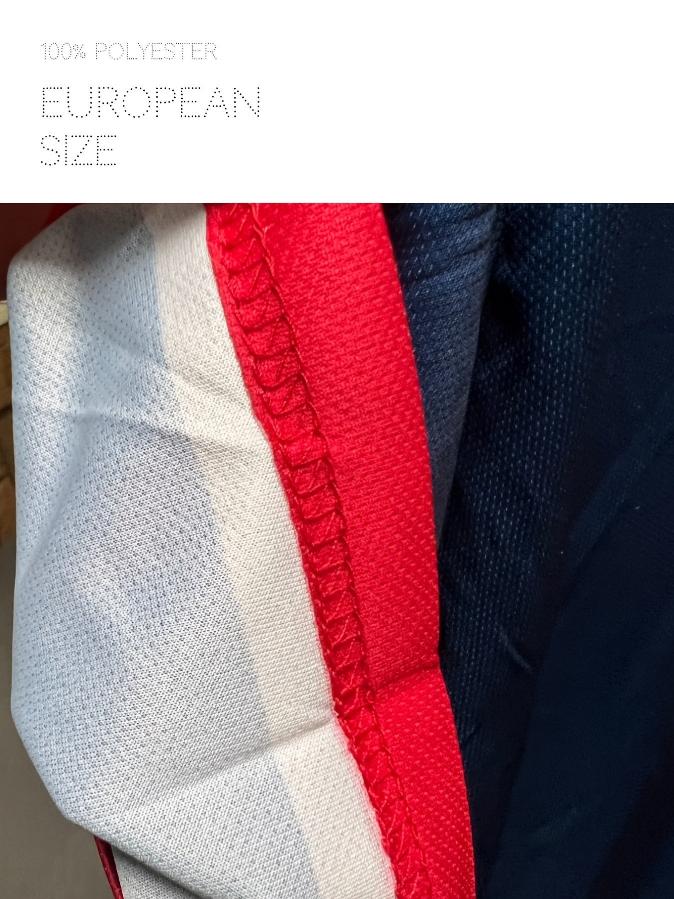 Japan Letter Print Striped Soccer Fans Jersey Crew Neck Short Sleeve