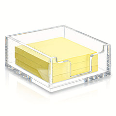 Clear Acrylic Sticky Notepad Holder - Desk Accessories