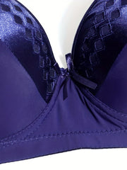 Bow Tie Push Up Bra Comfy & Breathable Women's Lingerie