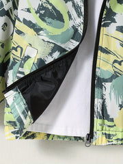 Camouflage Windbreaker Jacket Hooded Zipper Pocket Coat for Kids 4Y 7Y