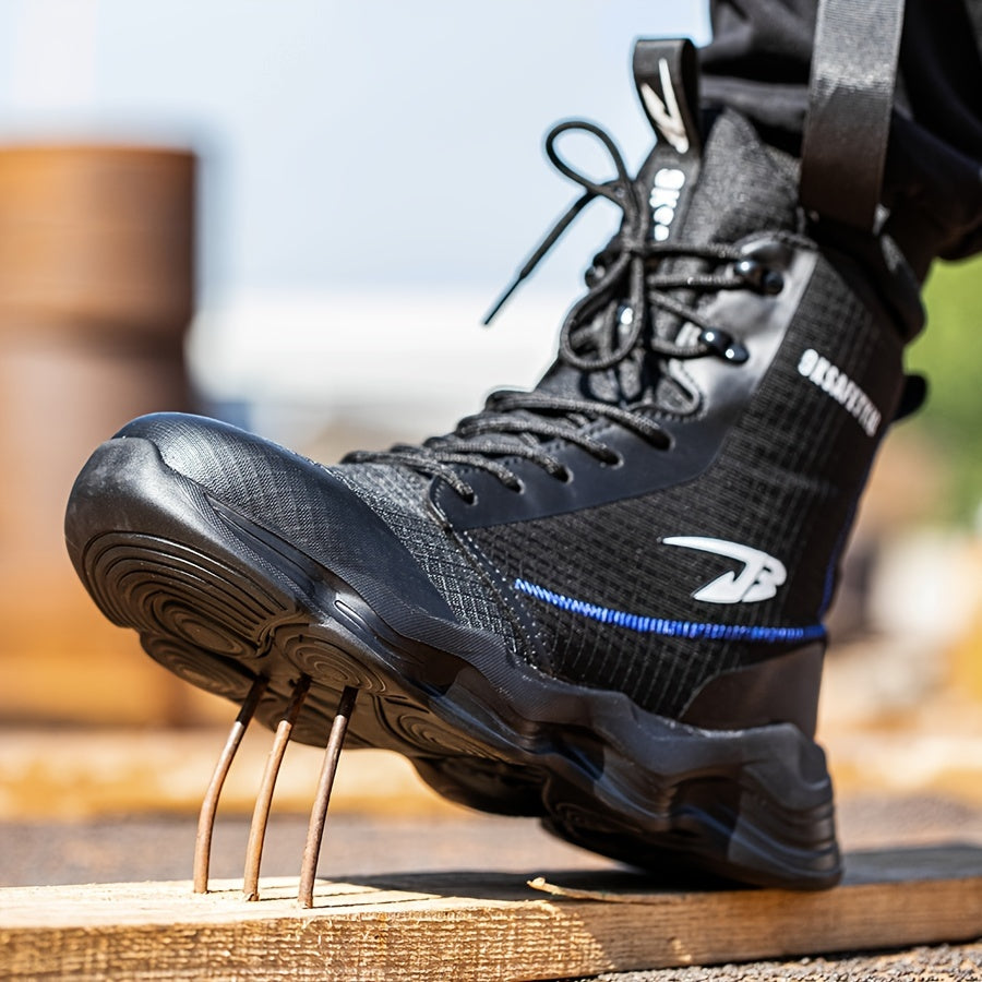 Unisex Work Safety Shoes Steel Toe High Top Sneakers