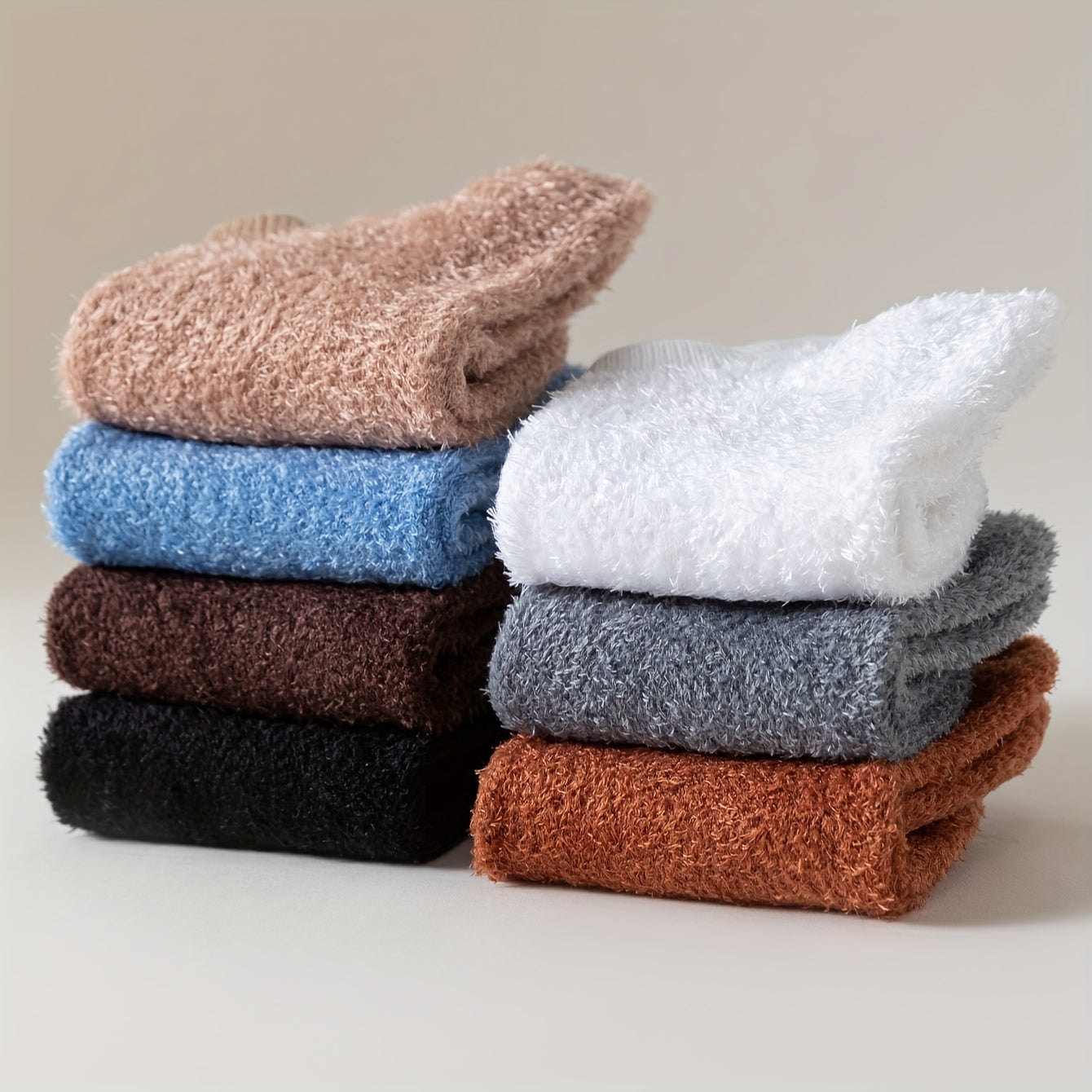 10 Pairs Soft & Warm Fuzzy Low Cut Ankle Socks