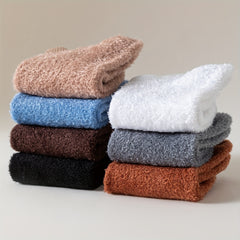 10 Pairs Soft & Warm Fuzzy Low Cut Ankle Socks
