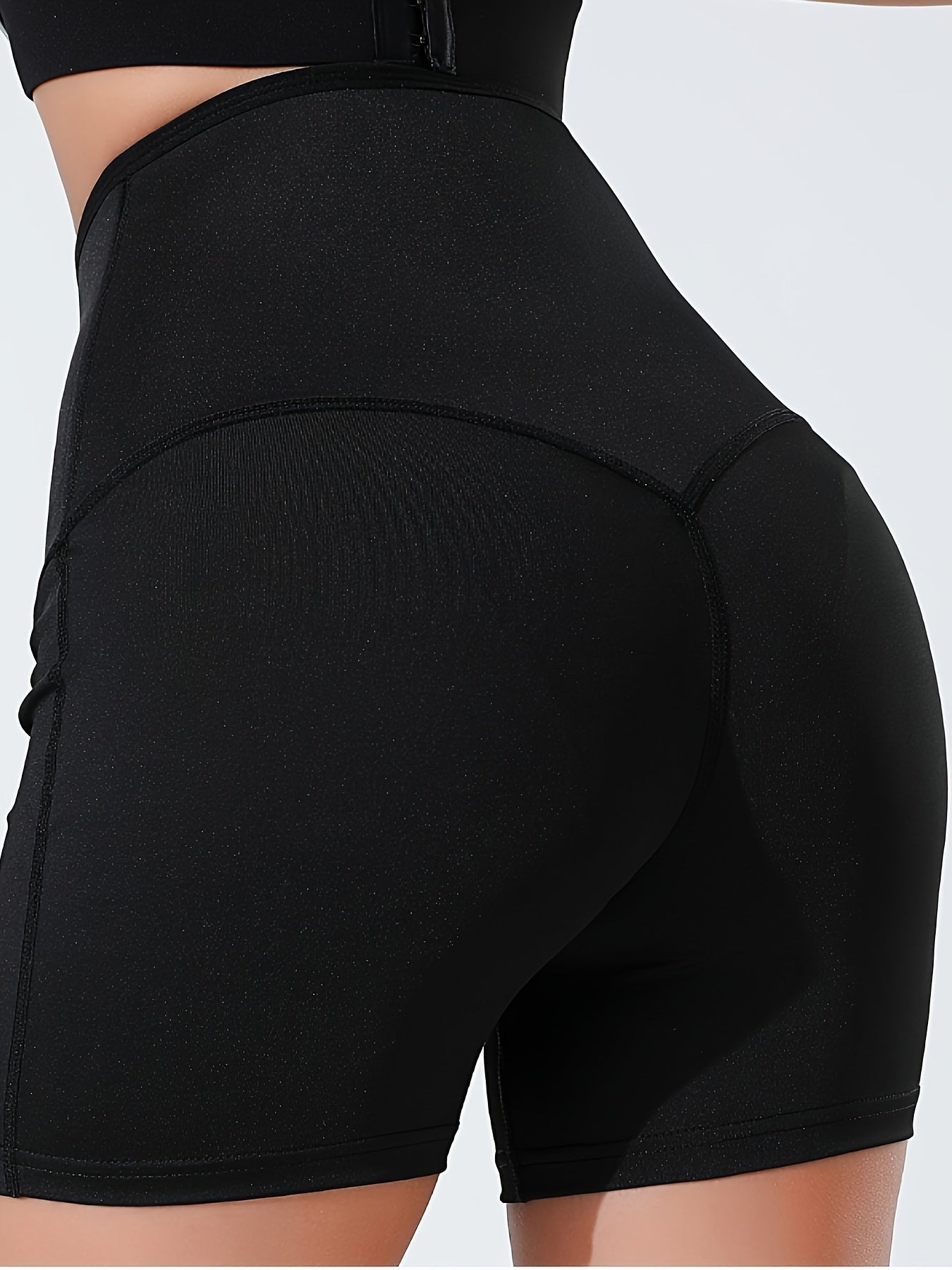 High Waist Butt Lifting Yoga Shorts with Tummy Control