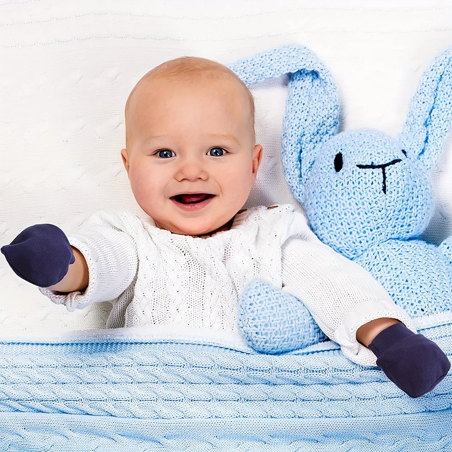 6pairs Newborn Cotton Comfortable Mittens Anti Eating Hand Gloves