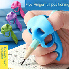 10pcs Calligraphy Pen Holder for Children, Silicone Magic Pencil Sleeve