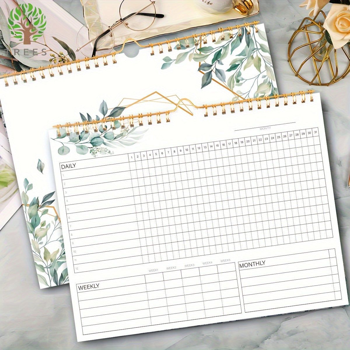 Habit Tracker Journal Spiral Binding Planner