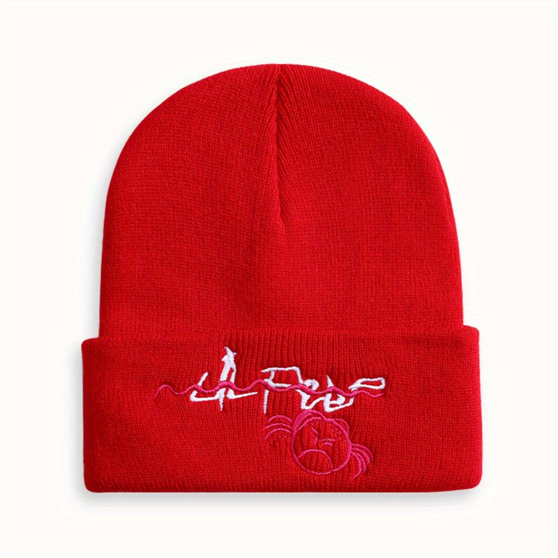 Men's Embroidered Beanie Hat